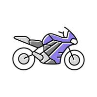 elektrisk motorcykel färg ikon vektor illustration