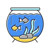 Aquarium Wasser Farbe Symbol Vektor Illustration