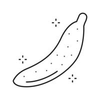 banan gelé godis klibbig linje ikon vektor illustration