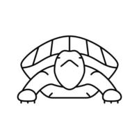 Schildkröte tropische Linie Symbol Vektor Illustration