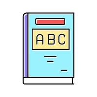 ABC-Buch Farbe Symbol Vektor Illustration