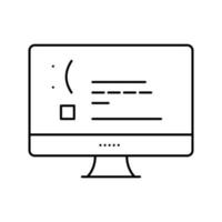 unbearbeitete Internet-Webseitenlinie Symbol-Vektor-Illustration vektor