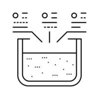 Extrusionsaluminium Produktionslinie Symbol Vektor Illustration