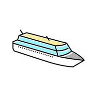 kreuzfahrtschiff, liner, transport, farbe, symbol, vektor, illustration vektor