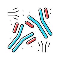 Antikörper der Krankheit Farbe Symbol Vektor Illustration