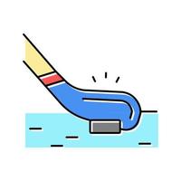 hockey sport spel färg ikon vektor illustration