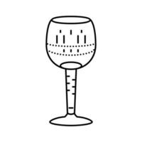 Weinglas Symbol Leitung Vektor Illustration trinken