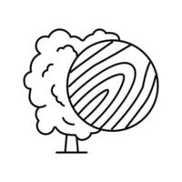 Lindenholzlinie Symbol Vektor Illustration