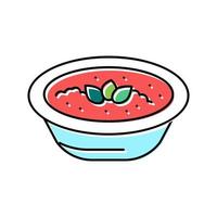 Kochen Sie mit Tomatenzutat Farbe Symbol Vektor Illustration