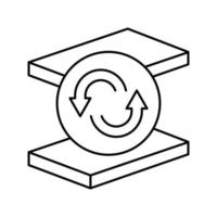 Ersatz-Mineralwolle-Symbol-Vektor-Illustration vektor