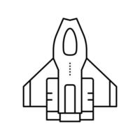 fantastische Flugzeug-Geek-Linie Symbol-Vektor-Illustration vektor