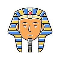 Pharao Ägypten Farbe Symbol Vektor Illustration