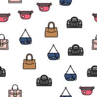 väska handväska kvinna handväska mode vektor sömlös mönster