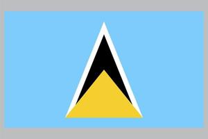 saint lucia flagga vektor