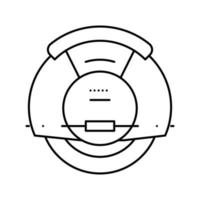 Elektrische Monowheel-Linie Symbol-Vektor-Illustration vektor