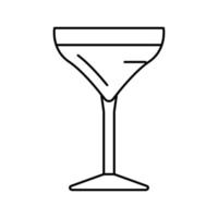 Gimlet-Cocktailglas-Getränkelinie Symbol-Vektor-Illustration vektor