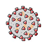 Virus-HIV-Farbsymbol-Vektorillustration vektor