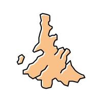 island whitsunday färg ikon vektor illustration