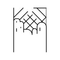 Betonschicht Straßenlinie Symbol Vektor Illustration