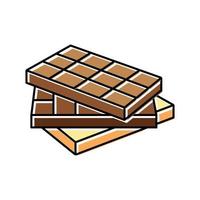 bar choklad färg ikon vektor illustration