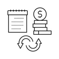 Social Security Benefit Allowance Symbol Leitung Vektor Illustration