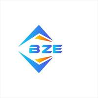 bze abstraktes Technologie-Logo-Design auf weißem Hintergrund. bze kreative Initialen schreiben Logo-Konzept. vektor