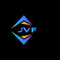 jvf abstrakt teknologi logotyp design på svart bakgrund. jvf kreativ initialer brev logotyp begrepp. vektor