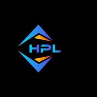 hpl abstrakt teknologi logotyp design på svart bakgrund. hpl kreativ initialer brev logotyp begrepp. vektor