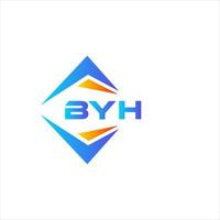 byh abstrakt teknologi logotyp design på vit bakgrund. byh kreativ initialer brev logotyp begrepp. vektor