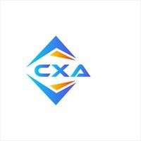 cxa abstraktes Technologie-Logo-Design auf weißem Hintergrund. cxa kreatives Initialen-Buchstaben-Logo-Konzept. vektor