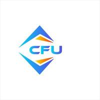 cfu abstraktes Technologie-Logo-Design auf weißem Hintergrund. cfu kreative Initialen schreiben Logo-Konzept. vektor