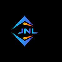 jnl abstrakt teknologi logotyp design på svart bakgrund. jnl kreativ initialer brev logotyp begrepp. vektor