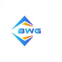 bwg abstraktes Technologie-Logo-Design auf weißem Hintergrund. bwg kreative Initialen schreiben Logo-Konzept. vektor