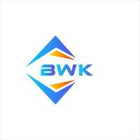bwk abstraktes Technologie-Logo-Design auf weißem Hintergrund. bwk kreative Initialen schreiben Logo-Konzept. vektor