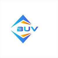 buv abstraktes Technologie-Logo-Design auf weißem Hintergrund. buv kreative Initialen schreiben Logo-Konzept. vektor
