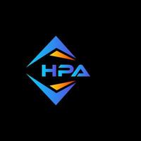 hpa abstrakt teknologi logotyp design på svart bakgrund. hpa kreativ initialer brev logotyp begrepp. vektor