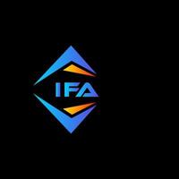 ifa abstraktes Technologie-Logo-Design auf weißem Hintergrund. ifa kreatives Initialen-Brief-Logo-Konzept. vektor