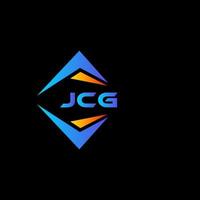 jcg abstraktes Technologie-Logo-Design auf schwarzem Hintergrund. JCG kreatives Initialen-Buchstaben-Logo-Konzept. vektor