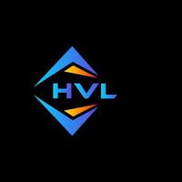 hvl abstrakt teknologi logotyp design på svart bakgrund. hvl kreativ initialer brev logotyp begrepp. vektor