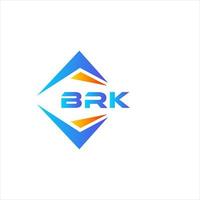 brk abstraktes Technologie-Logo-Design auf weißem Hintergrund. brk kreative Initialen schreiben Logo-Konzept. vektor