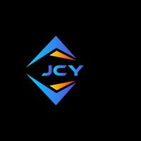 jcy abstraktes Technologie-Logo-Design auf schwarzem Hintergrund. jcy kreatives Initialen-Buchstaben-Logo-Konzept. vektor