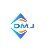 dmj abstraktes Technologie-Logo-Design auf weißem Hintergrund. dmj kreative Initialen schreiben Logo-Konzept. vektor