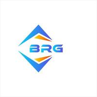 brg abstraktes Technologie-Logo-Design auf weißem Hintergrund. brg kreative Initialen schreiben Logo-Konzept. vektor