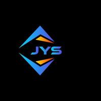 jys abstraktes Technologie-Logo-Design auf schwarzem Hintergrund. jys kreatives Initialen-Buchstaben-Logo-Konzept. vektor