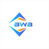 bwb abstrakt teknologi logotyp design på vit bakgrund. bwb kreativ initialer brev logotyp begrepp. vektor