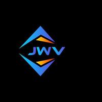 jwv abstraktes Technologie-Logo-Design auf schwarzem Hintergrund. jwv kreatives Initialen-Brief-Logo-Konzept. vektor