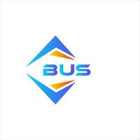 Bus-abstraktes Technologie-Logo-Design auf weißem Hintergrund. Bus kreative Initialen schreiben Logo-Konzept. vektor