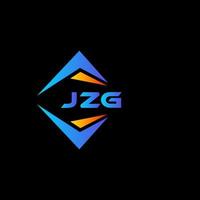jzg abstraktes Technologie-Logo-Design auf schwarzem Hintergrund. jzg kreative Initialen schreiben Logo-Konzept. vektor