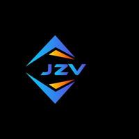 jzv abstraktes Technologie-Logo-Design auf schwarzem Hintergrund. jzv kreative Initialen schreiben Logo-Konzept. vektor