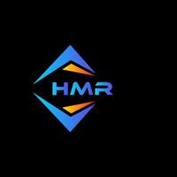 hmr abstrakt teknologi logotyp design på svart bakgrund. hmr kreativ initialer brev logotyp begrepp. vektor